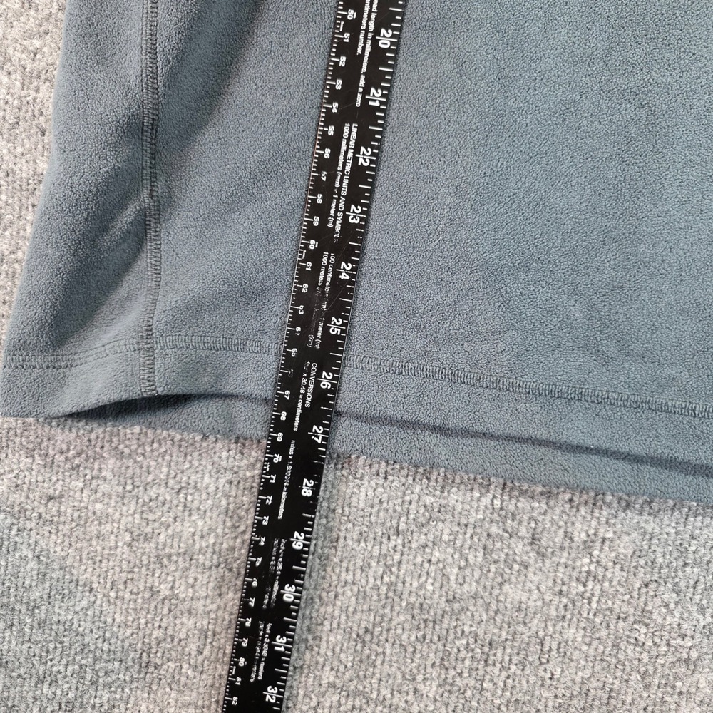 Eddie Bauer Mens Gray Fleece Quarter Zip Pullover Sweater Size M First Ascent - Picture 6 of 8